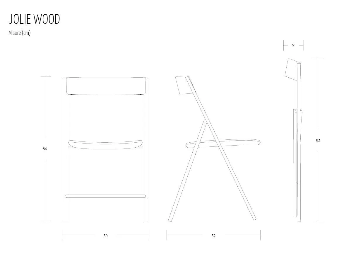 Joe wooden folding chair