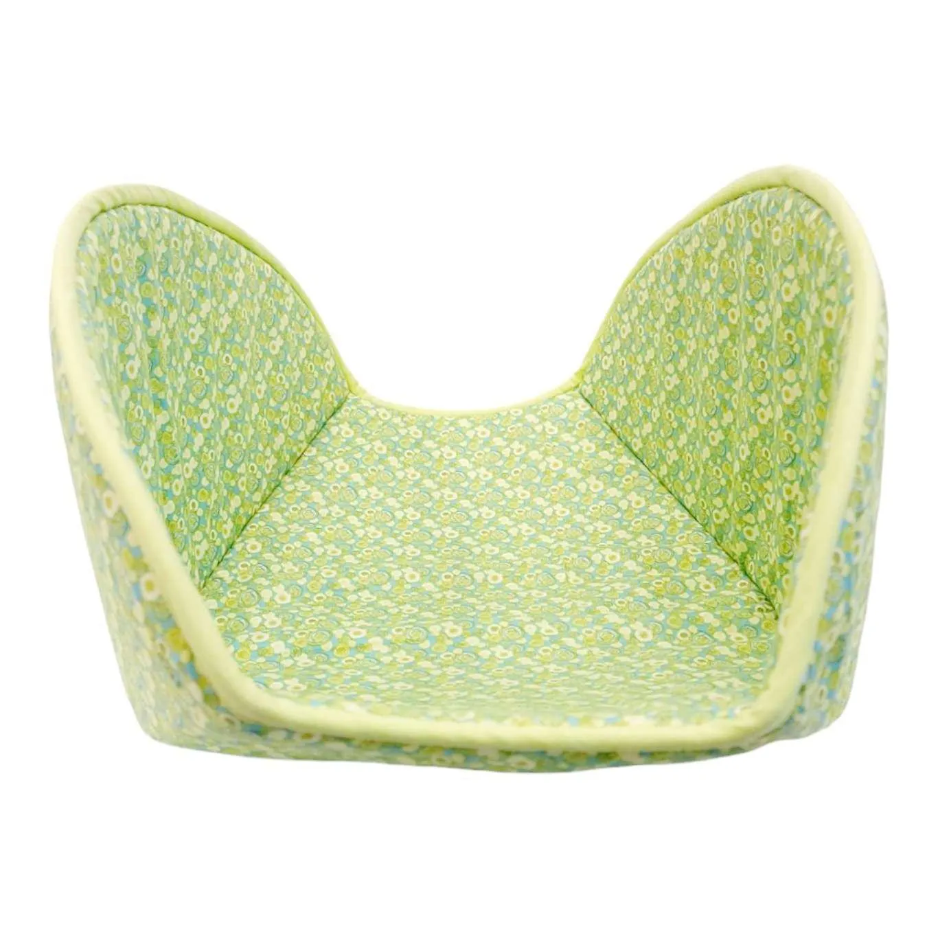 Jumbo The Cat Canoe - Green Blue Yellow Flowers with Floral Lining by The Cat Ball