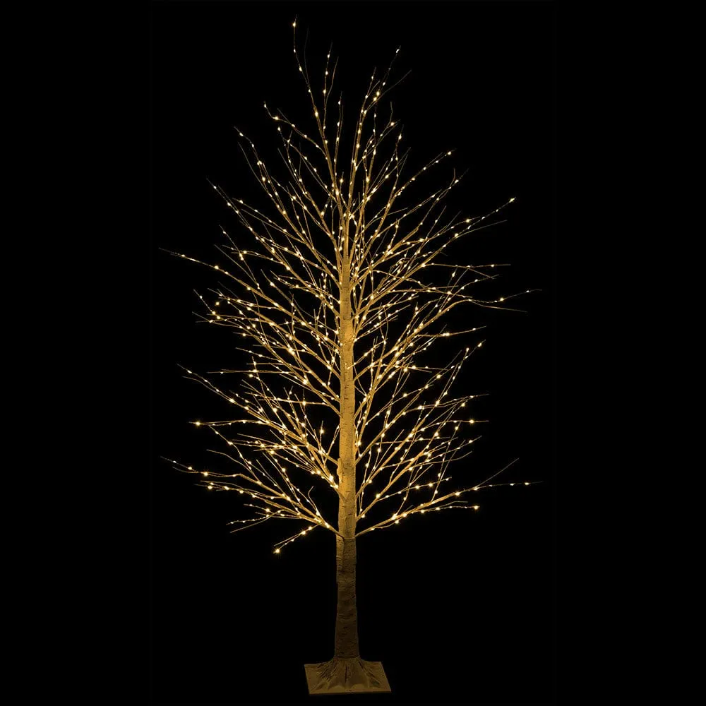 LED Warm White Twinkling Dazzling Birch Tree (1.8m)