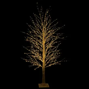 LED Warm White Twinkling Dazzling Birch Tree (1.8m)