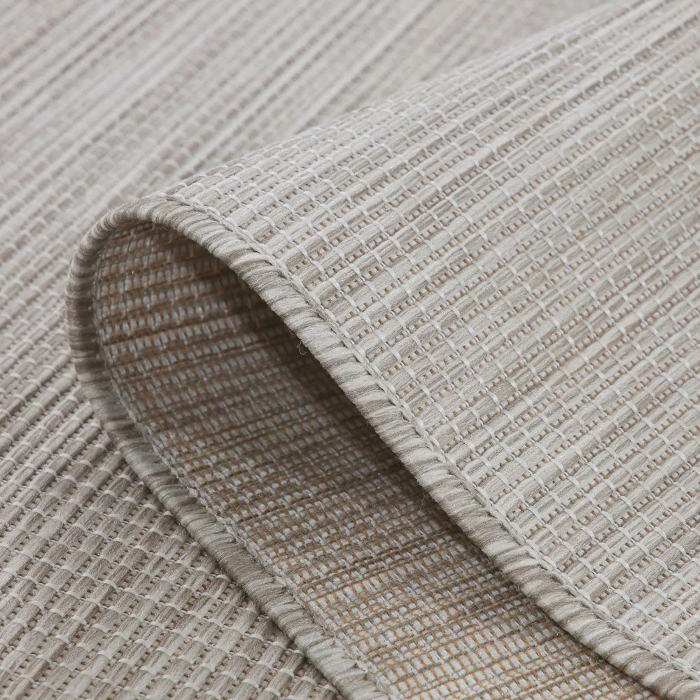 Light Grey Mottled Outdoor Rug - Patio