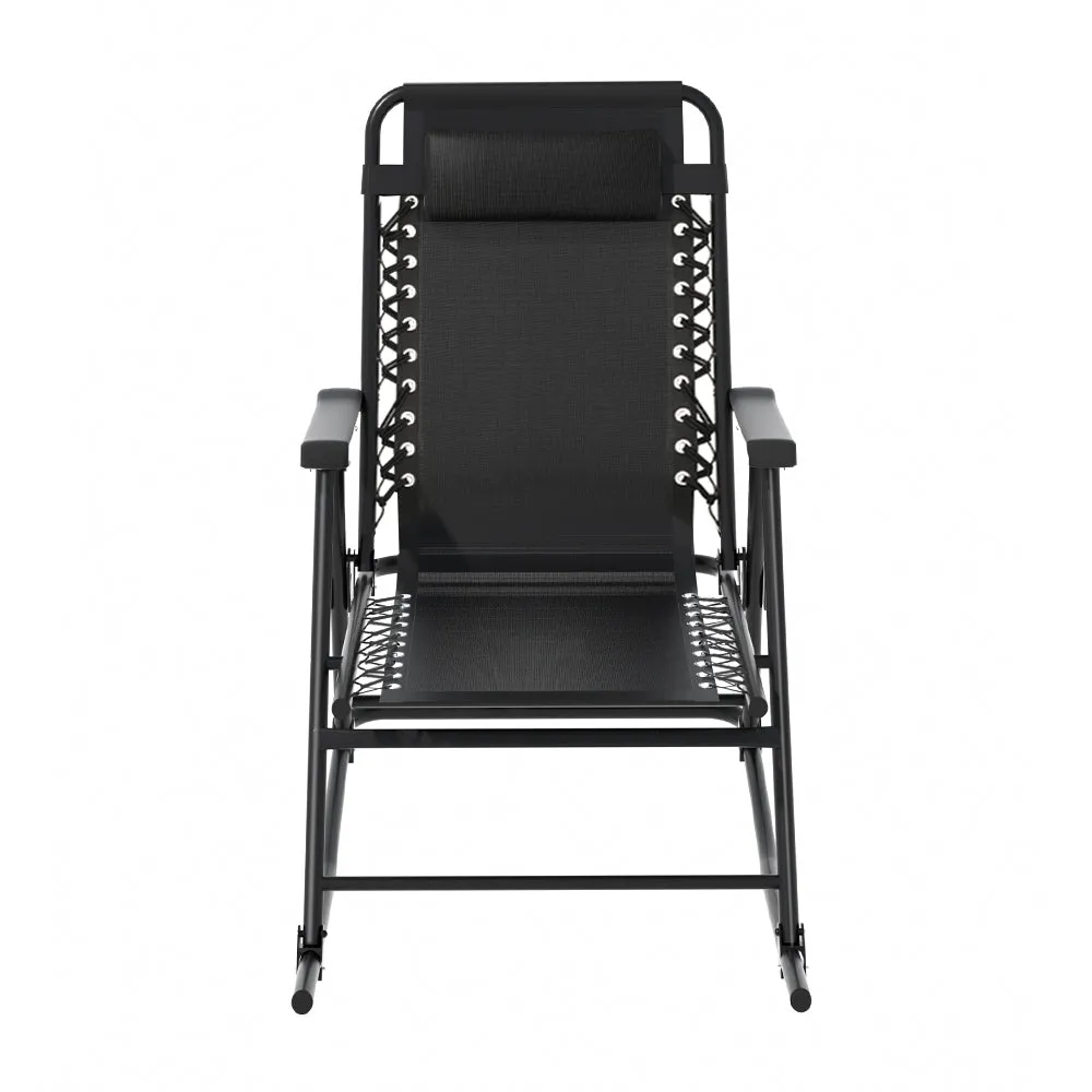 Lightweight Folding Reclining Rocking Chair - Gardeon