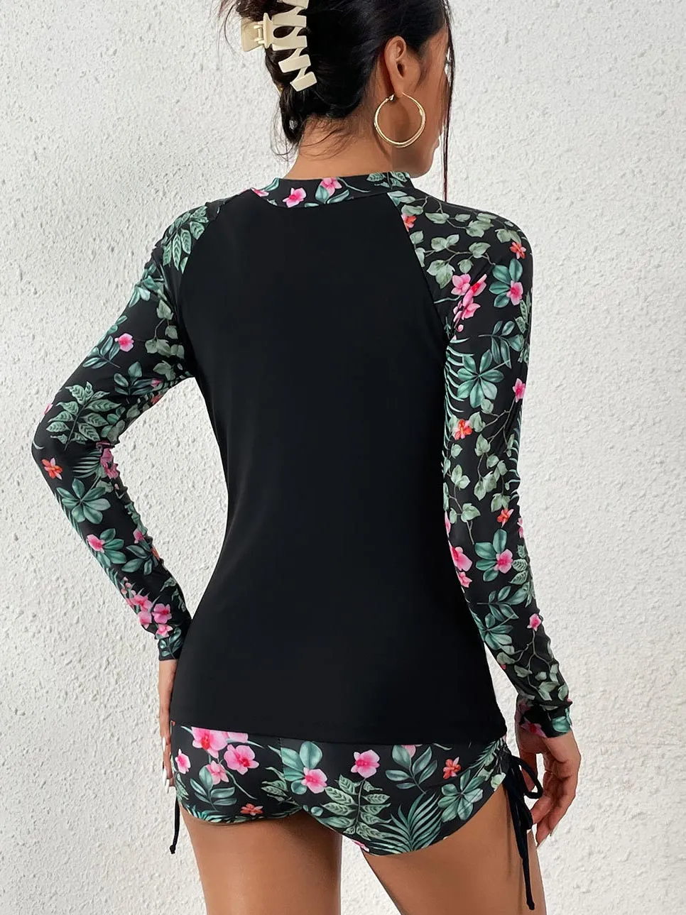 long sleeve sun protection swimsuit with UV protection UPF50 