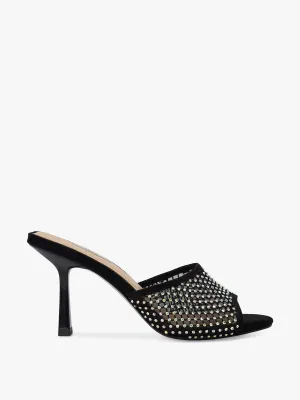 Majorly high heel embellished mules