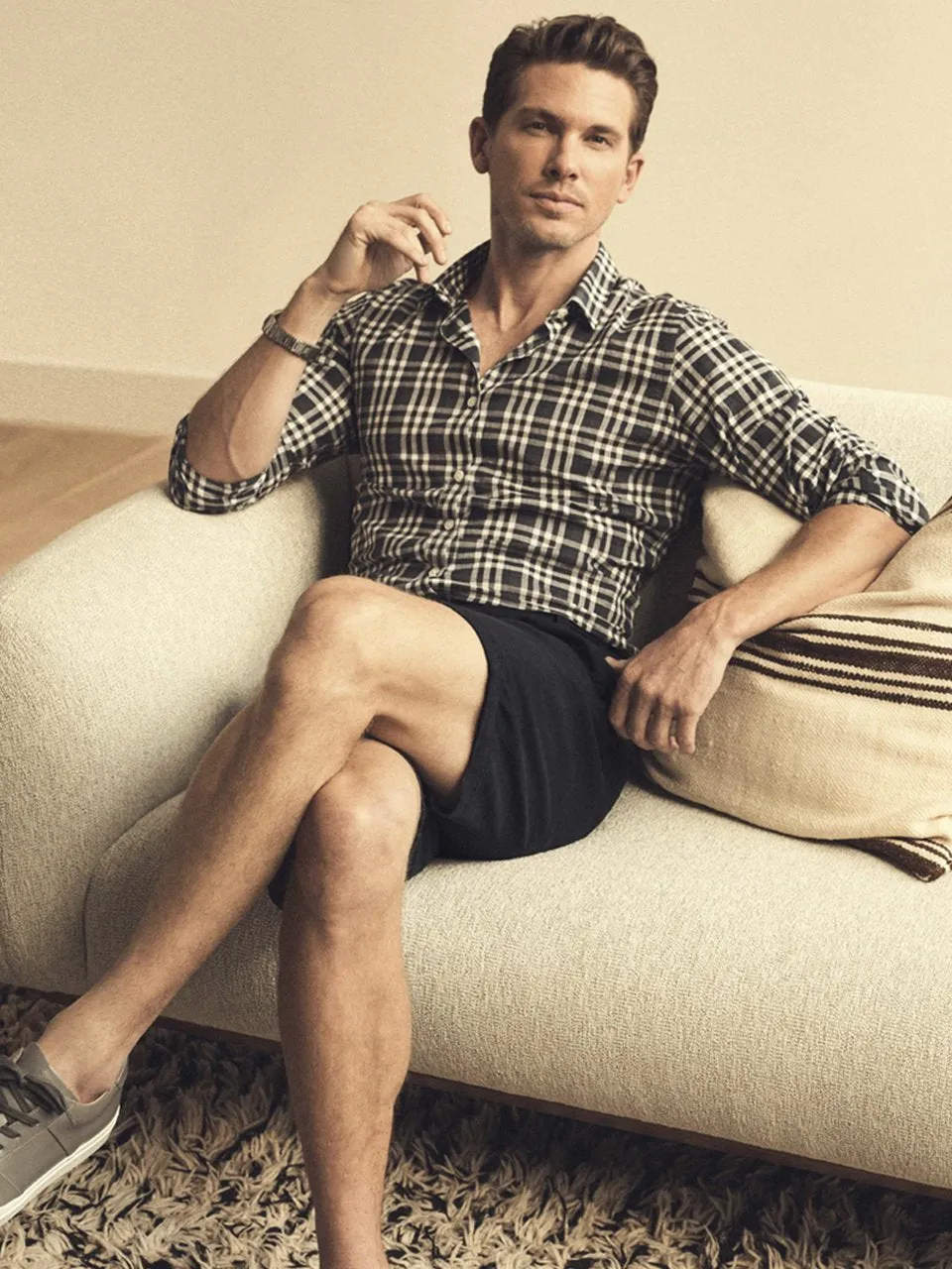 Nevada Shorts In Navy Soft Touch