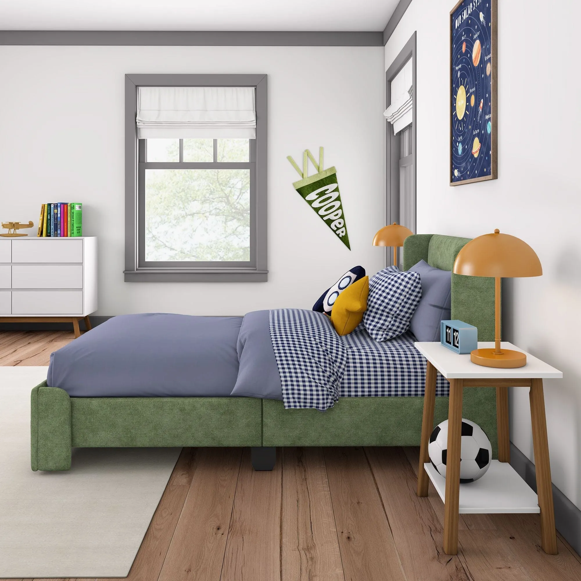 Nicholas Upholstered Twin Bed