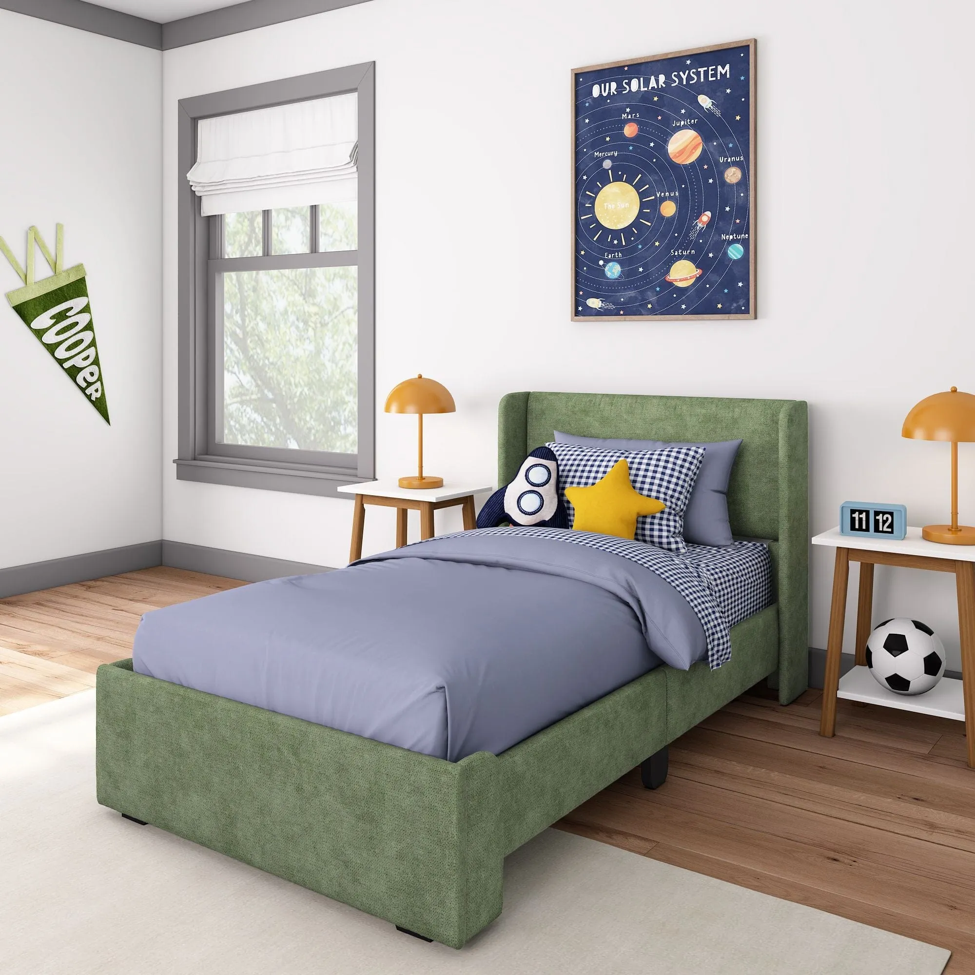 Nicholas Upholstered Twin Bed