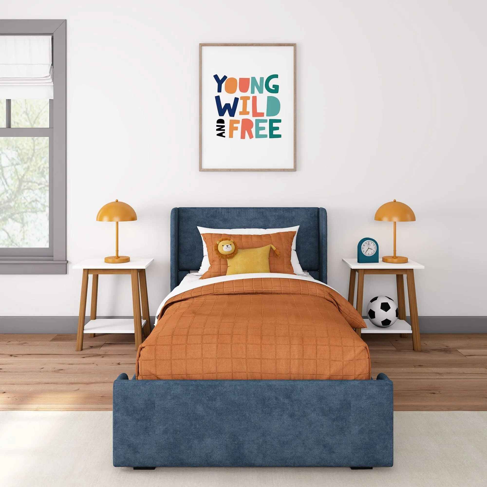 Nicholas Upholstered Twin Bed