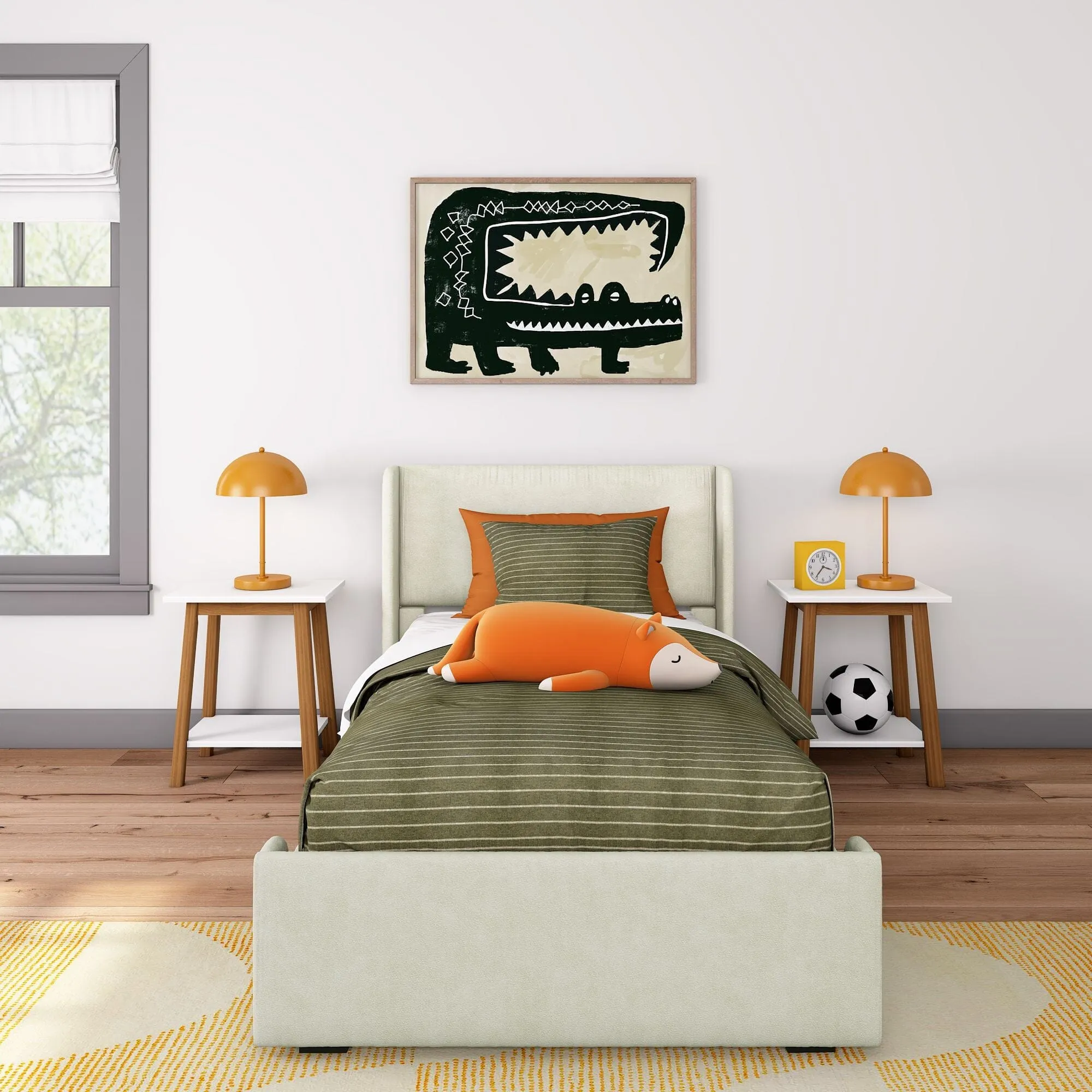 Nicholas Upholstered Twin Bed
