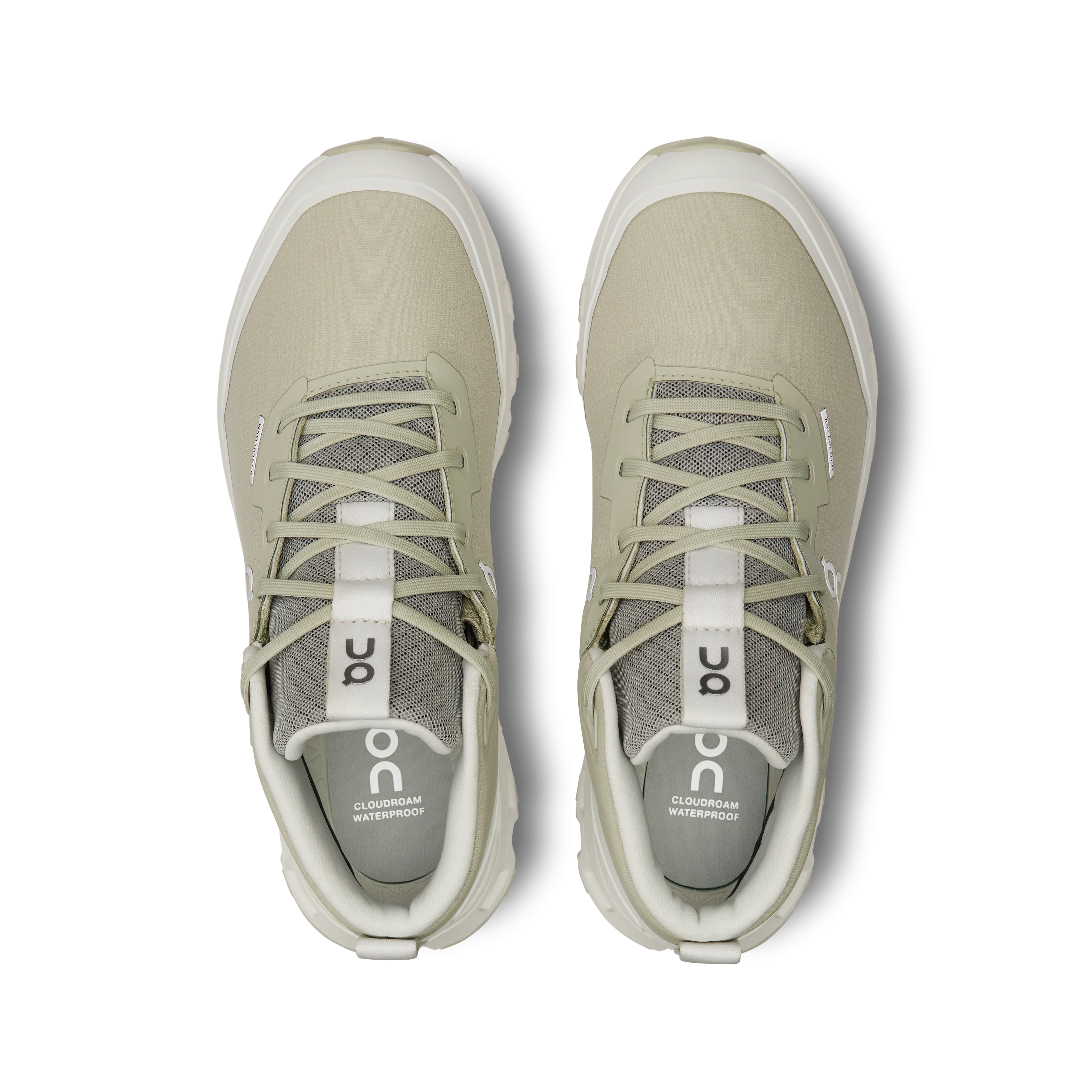 On Running Women's Cloudroam Waterproof Shoes - Chalk / Ice