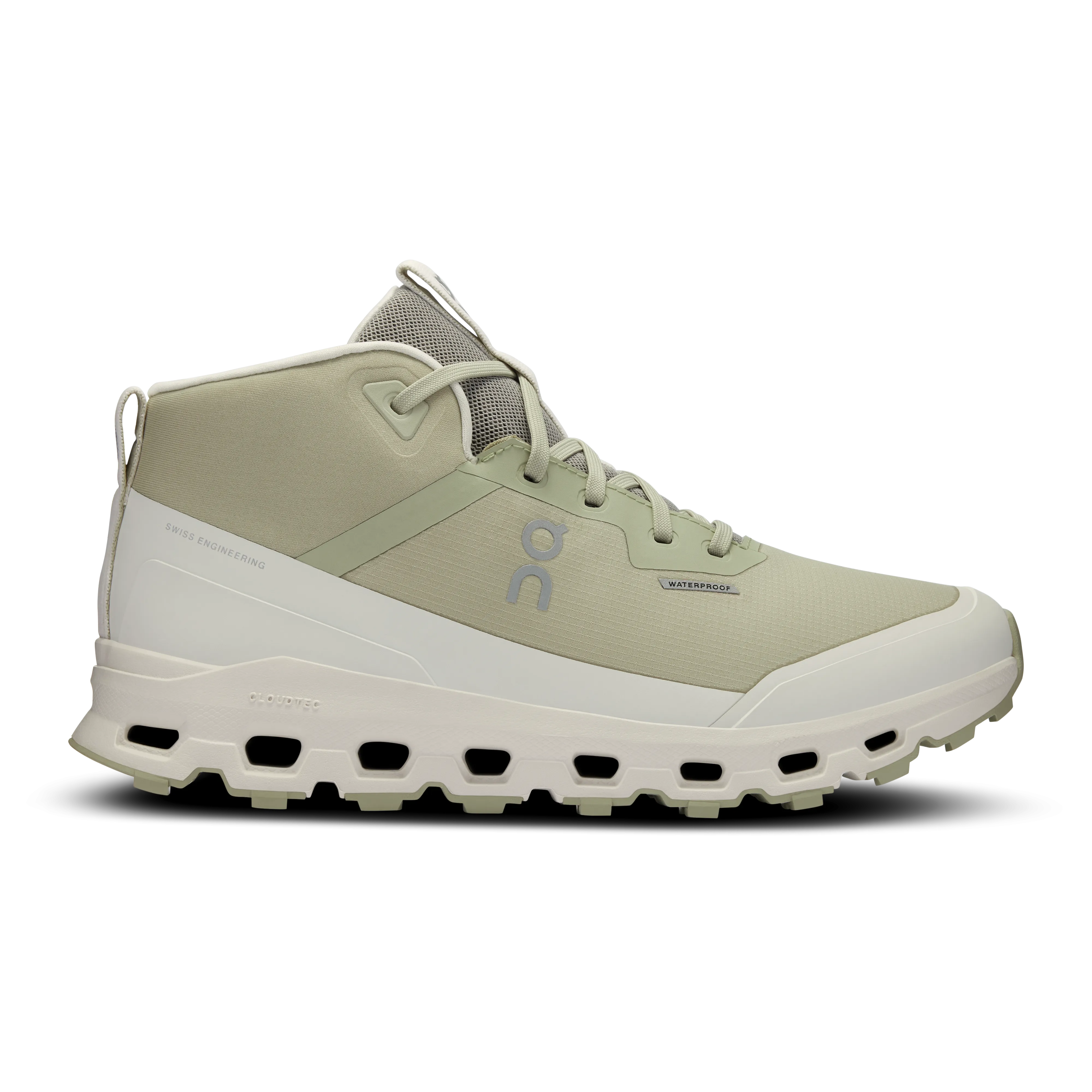 On Running Women's Cloudroam Waterproof Shoes - Chalk / Ice