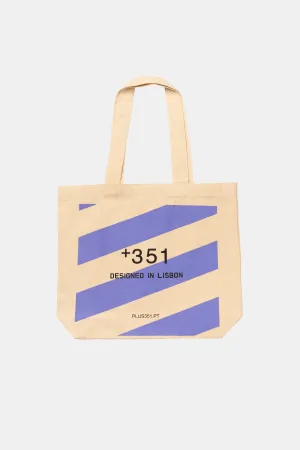 PURPLE STRIPES TOTE-BAG