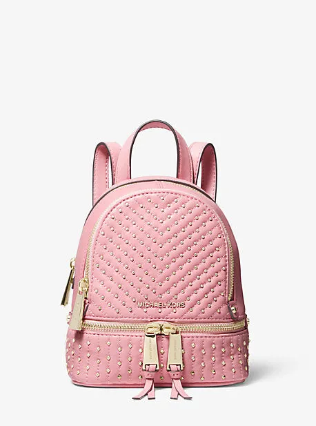 Rhea Mini Studded Leather Backpack