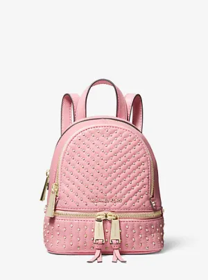 Rhea Mini Studded Leather Backpack