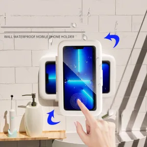 Shower Phone Box Bathroom Waterproof Phone Case Seal Protection Touch Screen Mobile Phone Holder