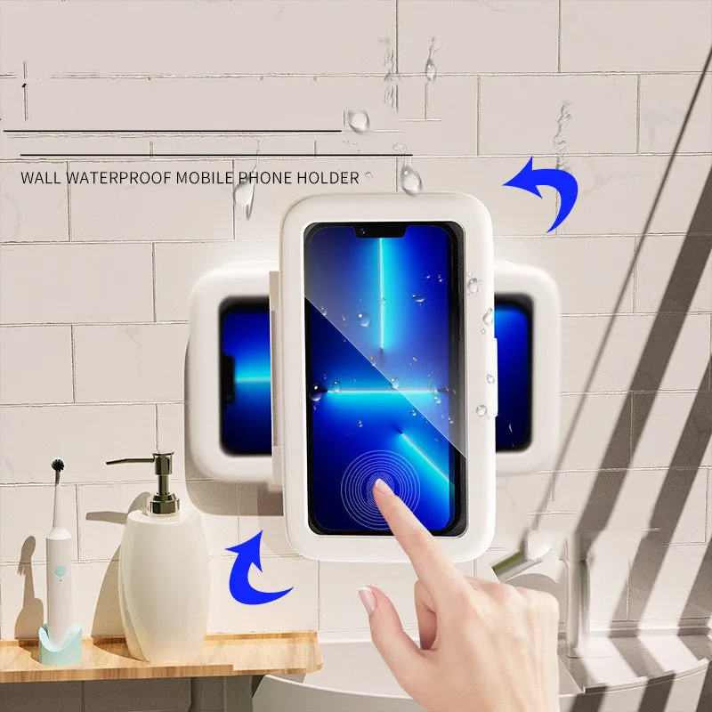 Shower Phone Box Bathroom Waterproof Phone Case Seal Protection Touch Screen Mobile Phone Holder