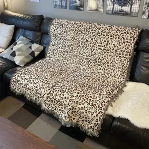 SINOTAO  -  Blanket Leopard Vintage Animal Pattern American Style Street Sofa Decorative Camping Picnic Plaid Bedspread on the Bed Blankets
