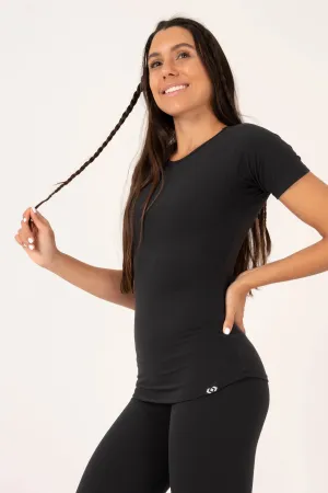 Soft To Touch Fitted Tee - Black