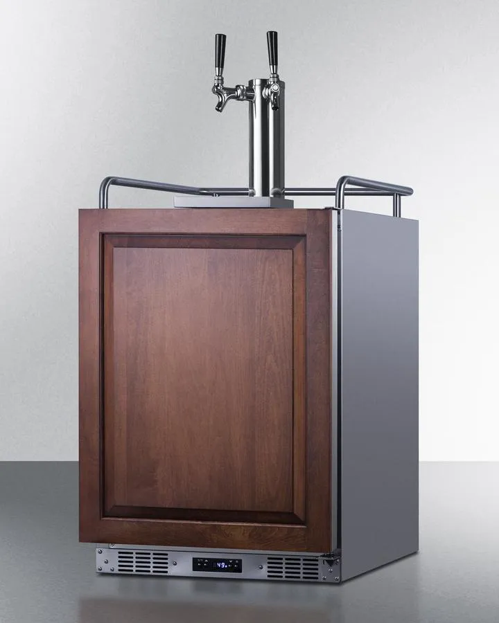 Summit SBC682PNRWKDTWIN 24" Wide Built-in Wine Kegerator (panel Not Included)