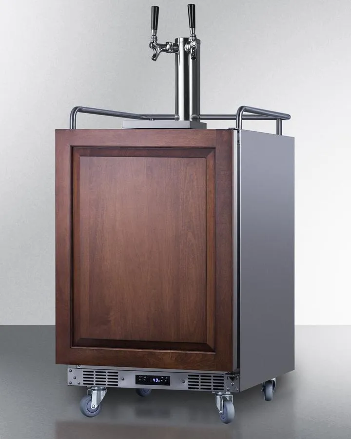 Summit SBC682PNRWKDTWIN 24" Wide Built-in Wine Kegerator (panel Not Included)