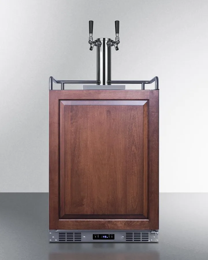 Summit SBC682PNRWKDTWIN 24" Wide Built-in Wine Kegerator (panel Not Included)