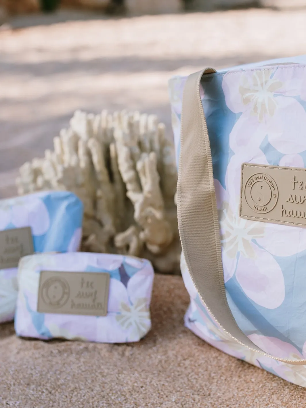 T&C Surf x Aloha Collection Painted Sakura Day Tripper Bag