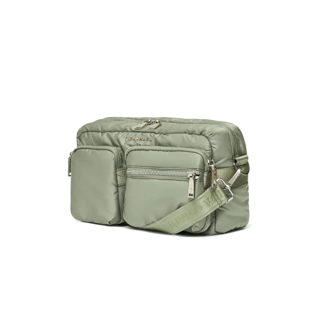 Tiba   Marl Axel Buggy Organiser / Changing Bag - Sage