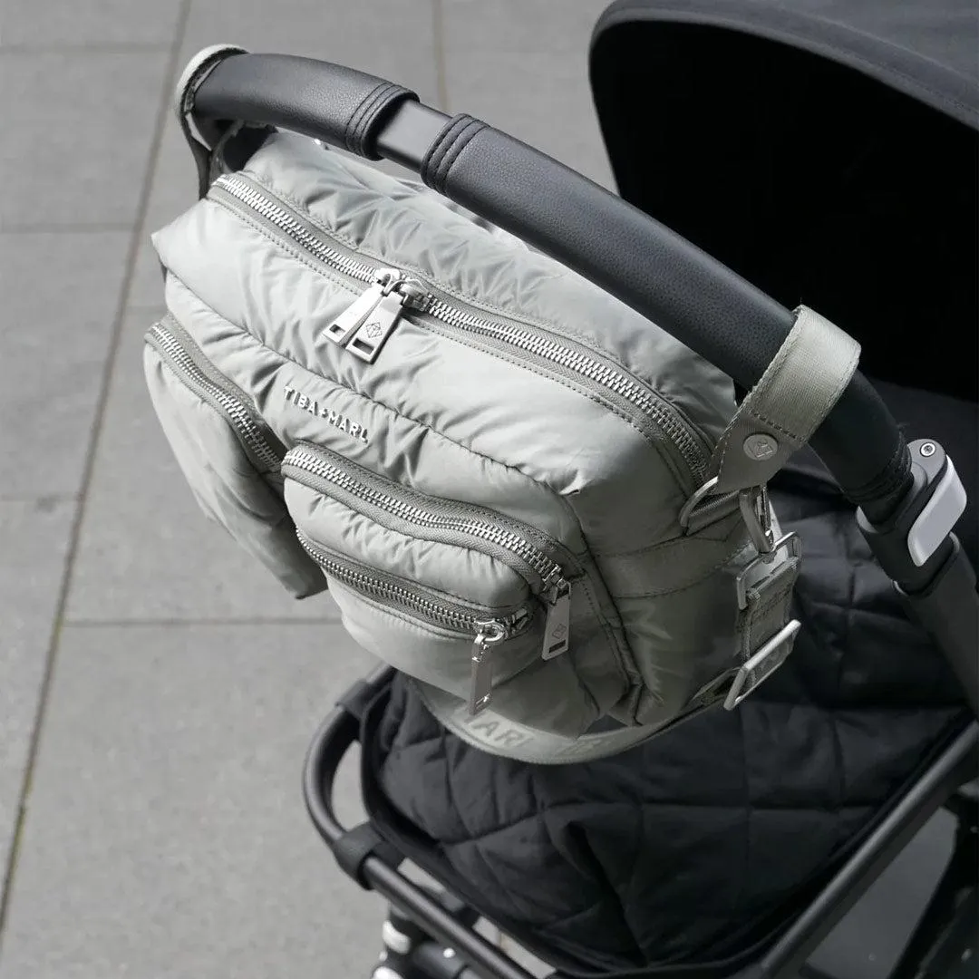 Tiba   Marl Axel Buggy Organiser / Changing Bag - Sage