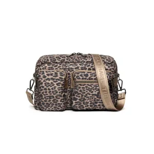 Tiba   Marl Axel Buggy Organiser / Changing Bag - Tonal Brown Leopard