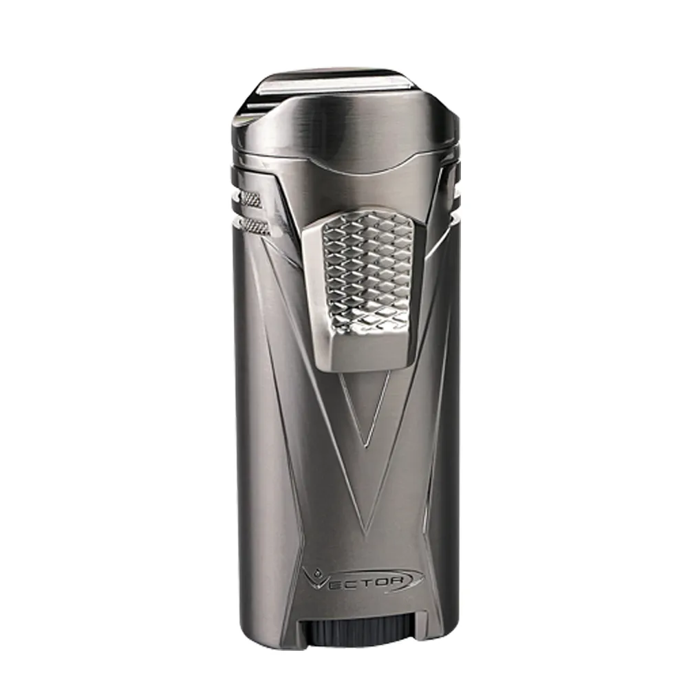 Vector - Ironquad - Quad Flame Torch Lighter - Gunmetal Satin