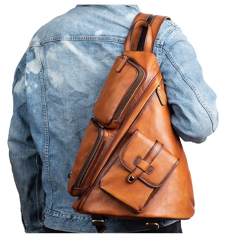 Vintage Women's Convertible Backpack Crossbody Sling Bag