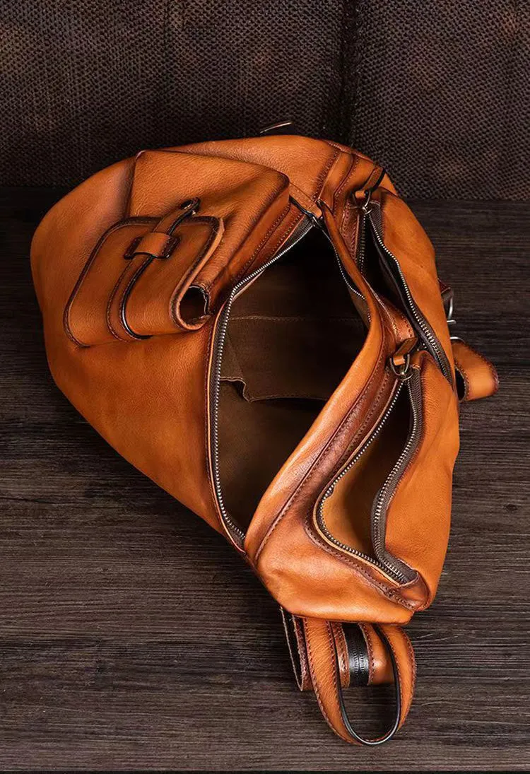 Vintage Women's Convertible Backpack Crossbody Sling Bag