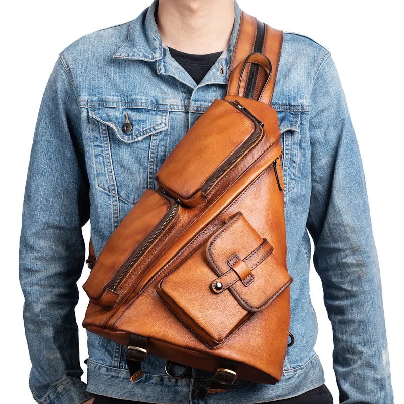 Vintage Women's Convertible Backpack Crossbody Sling Bag
