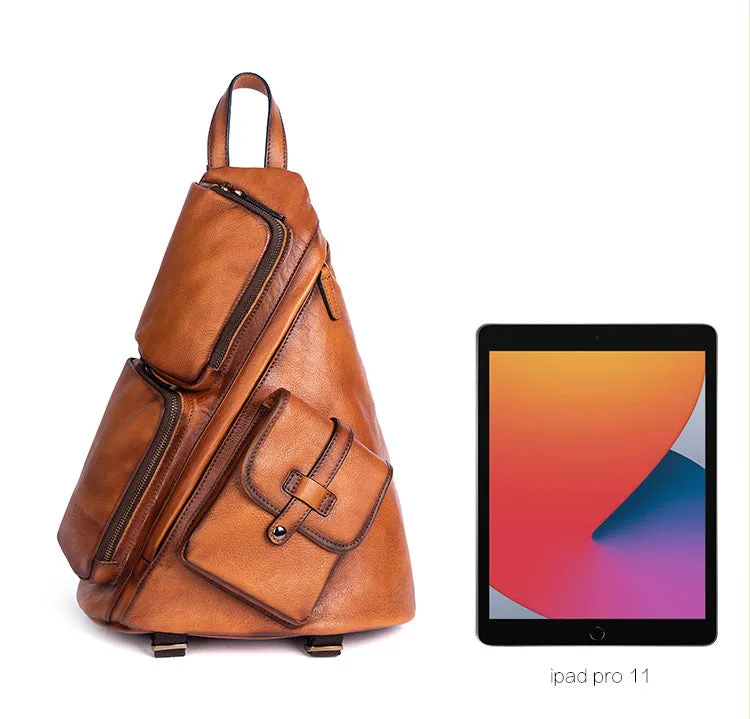 Vintage Women's Convertible Backpack Crossbody Sling Bag