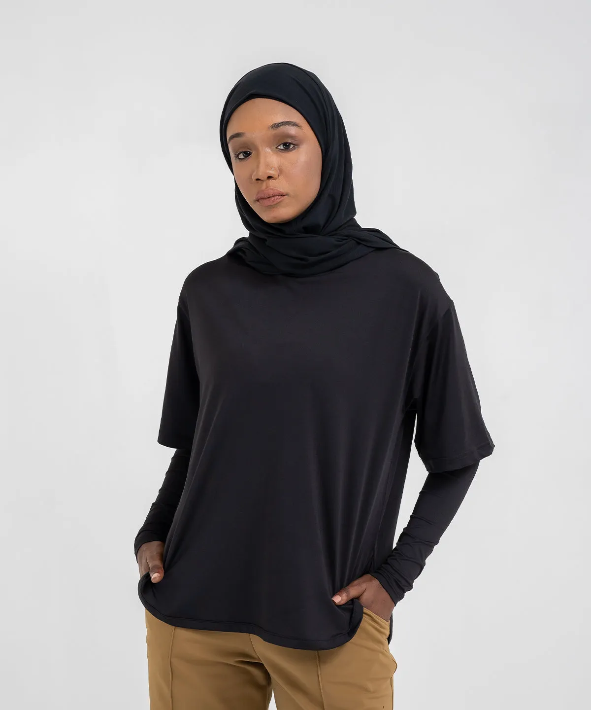 Women's B-Fit Oversized Round Hem Tee